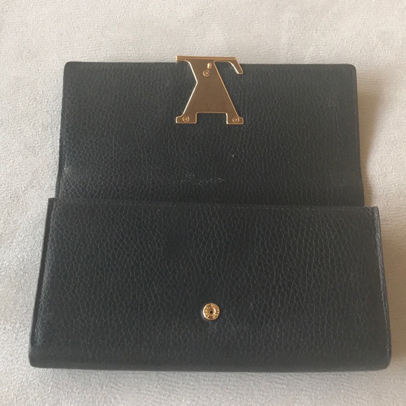 LOUIS VUITTON BLACK & PINK LV Capucines WALLET - Picture 3 of 7